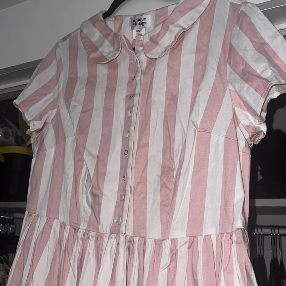 Unique Vintage Striped 50’s Dress - Picture 4 of 4